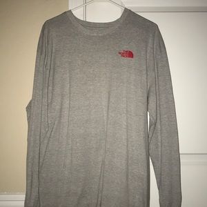 Grey long sleeve The north face tshirt